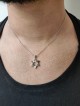 Petite étoile de David Pendentif en or blanc, Cadeaux Tu B'Av, Judaï israélien