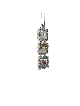 Fabuleux pendentif en forme de mobile en argent, collier familial en argent sterling