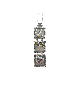 Fabulous Silver Mobile-Shaped Pendant , Sterling Silver Family Necklac