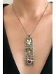 Fabulous Silver Mobile-Shaped Pendant , Sterling Silver Family Necklac