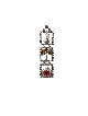 Tree, Hamsa and Pomegranate Silver Vertical Pendan , Sterling Silver F