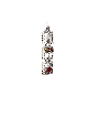 Tree, Hamsa and Pomegranate Silver Vertical Pendan , Sterling Silver F