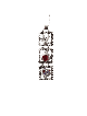Pendentif en forme de mobile coeur et colombe, collier familial en argent sterling