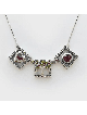 Pomegranate Horizontal Heart and Tree Silver Penda , Sterling Silver F