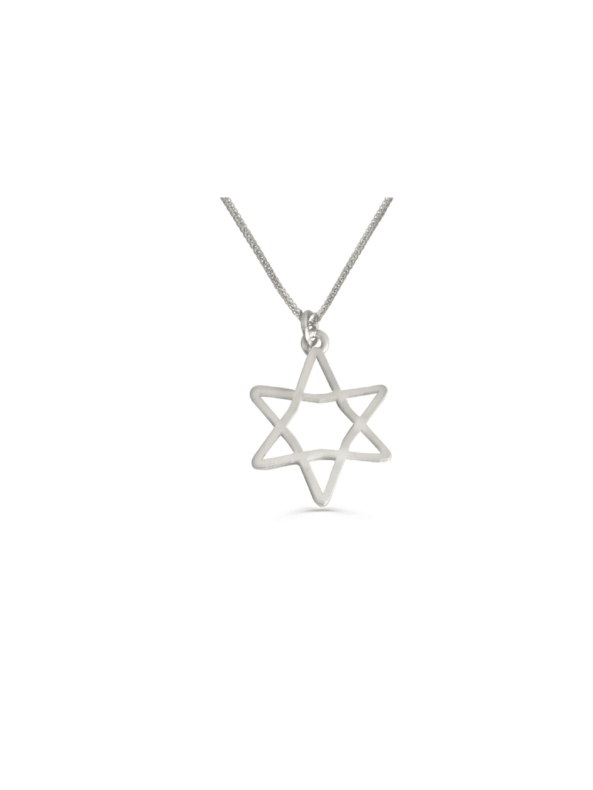 Collier simple étoile de David creux en or, cadeaux de mariage juif, Isr