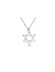 Collier simple étoile de David creux en or, cadeaux de mariage juif, Isr