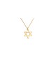 Simple Star of David Hollow Gold Necklace , Jewish Wedding Gifts , Isr