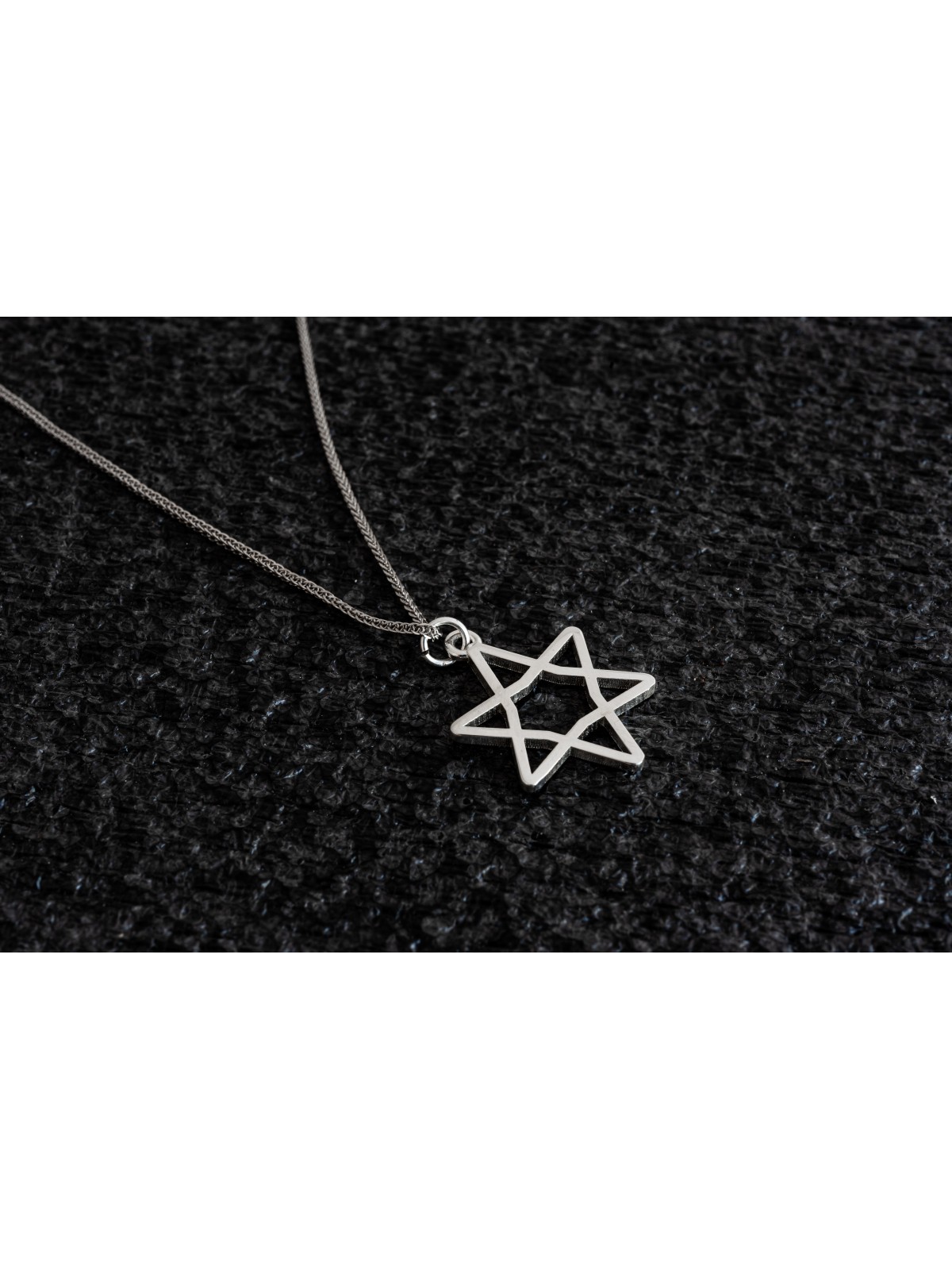 Collier simple étoile de David creux en or, cadeaux de mariage juif, Isr