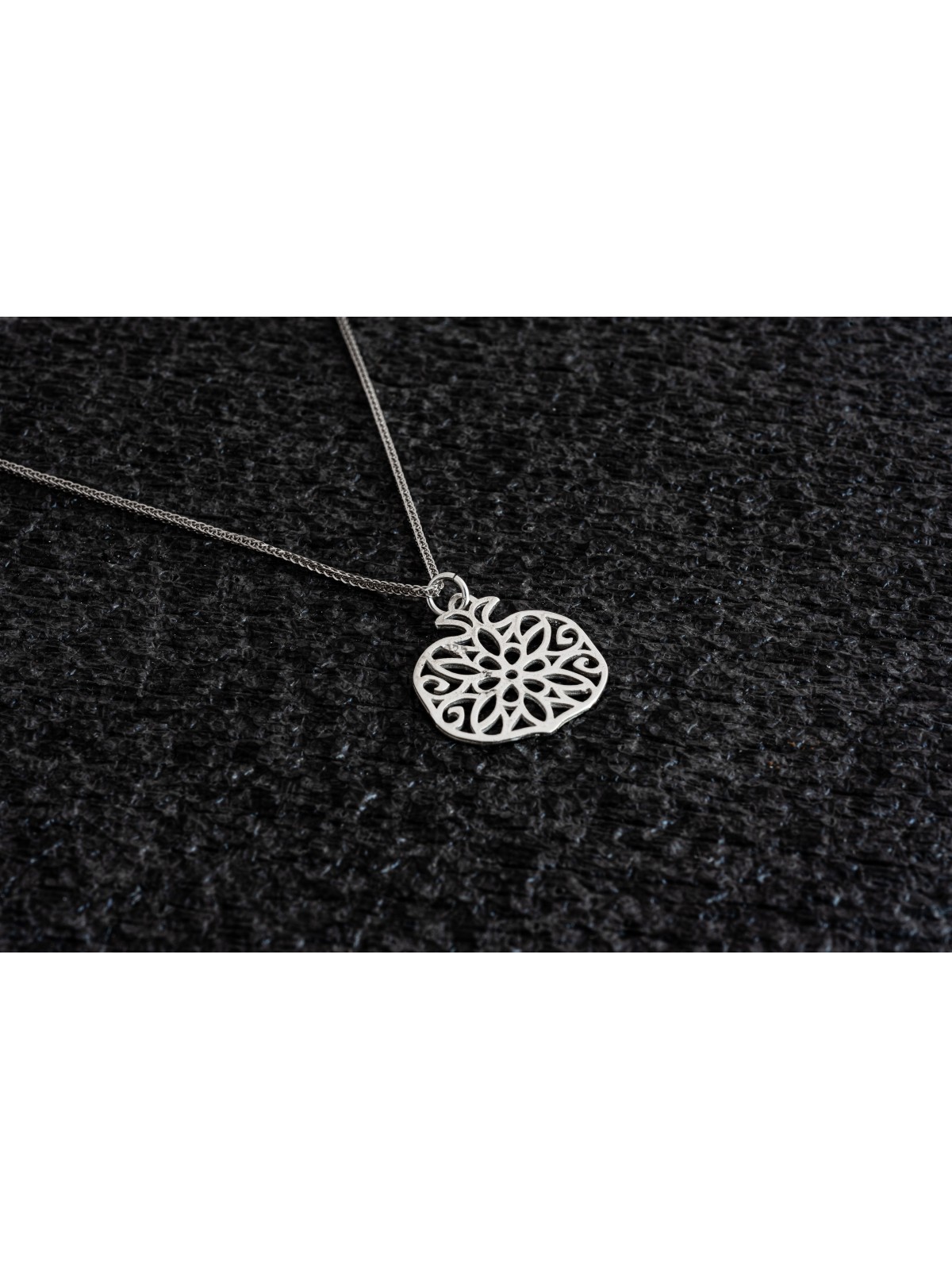 Gold Necklace with Pomegranate Pendant , Jewish Wedding Gifts , Israel