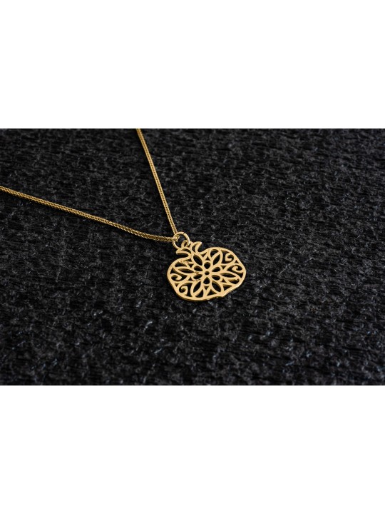 Collier en or avec pendentif grenade, cadeaux de mariage juif, Israël