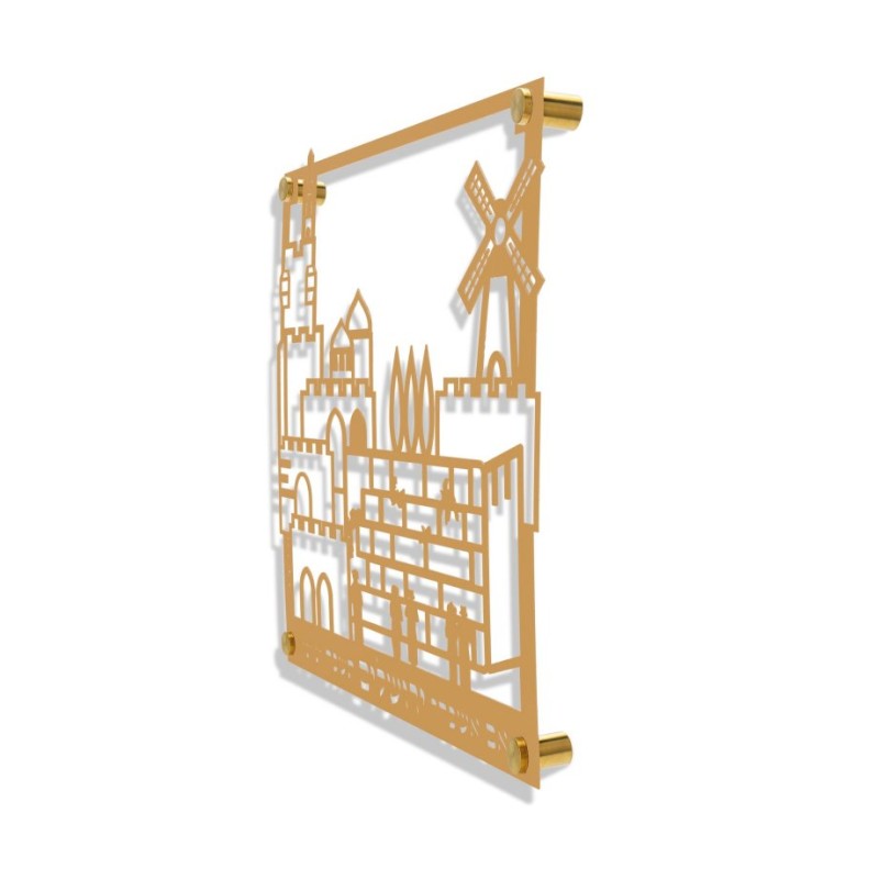 Dorit Judaica Small Wall Plaque Cut Out... | Floating Letters by Dorit