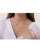 Chai en or jaune 14 carats en forme de maison géométrique moderne, cadeaux Tu B'Av, I