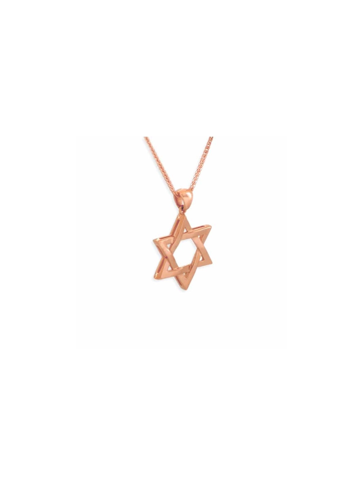Collier étoile de David en or blanc à la mode, cadeaux Tu B'Av, Israël