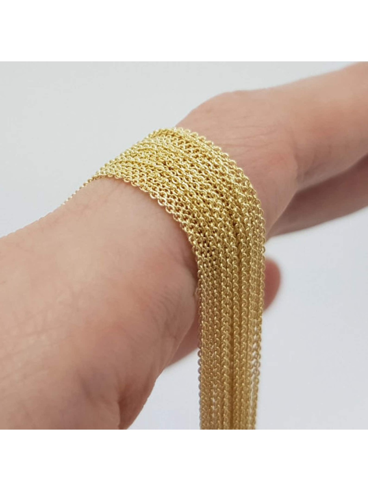 Collier de chaîne Rolo mince de 16 pouces, cadeaux de mariage juifs, Judaica israélien