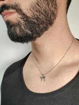תליון חי זהב לבן 14K, מתנות ט"ו באב, יודאיקה ישראלית