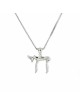 Pendentif Chai en or blanc 14K, cadeaux Tu B'Av, Judaica israélien