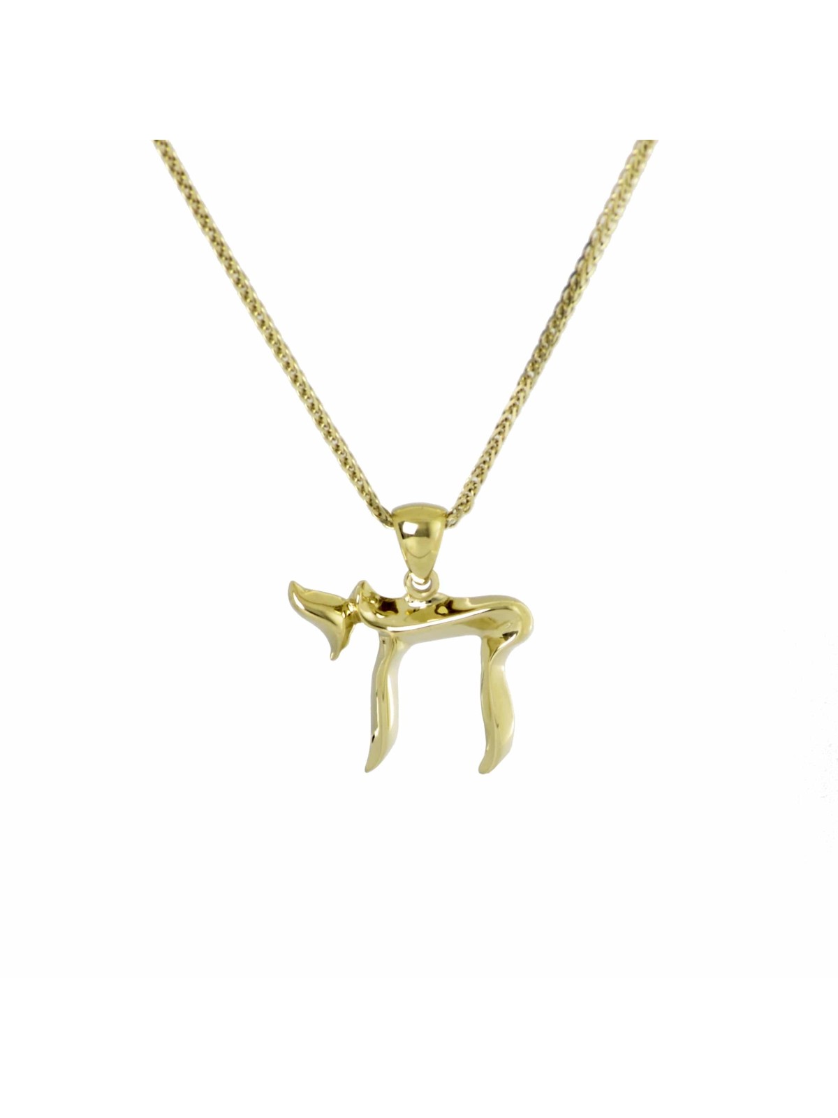 Collier Chai moderne en or rose 14 carats pour hommes et femmes, cadeaux Tu B'Av, I