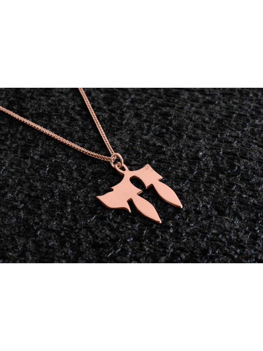 Unique 14K Yellow Gold Chai Pendant , Jewish Wedding Gifts , Israeli J