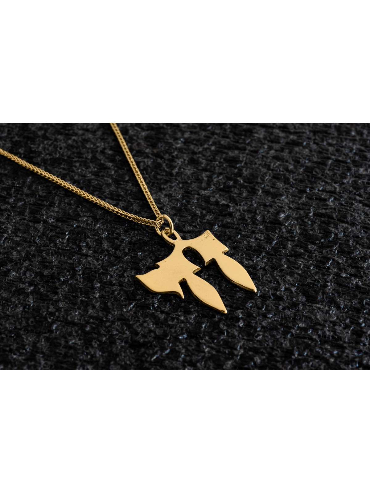 Unique 14K Yellow Gold Chai Pendant , Jewish Wedding Gifts , Israeli J