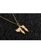 Unique 14K Yellow Gold Chai Pendant , Jewish Wedding Gifts , Israeli J