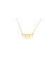 Collier en or avec nom personnalisé élégant, cadeaux Tu B'Av, Juda israélien