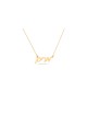 Collier personnalisé en or cursif 14 carats, cadeaux Tu B'Av, Judaï israélien
