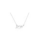 Collier personnalisé en or cursif 14 carats, cadeaux Tu B'Av, Judaï israélien
