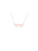 Collier en or 14 carats avec nom hébreu classique, cadeaux Tu B'Av, judaïque israélien