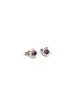 Silver Cufflinks With Purple Amethyst Stones , Tu B'Av Gifts , Israeli