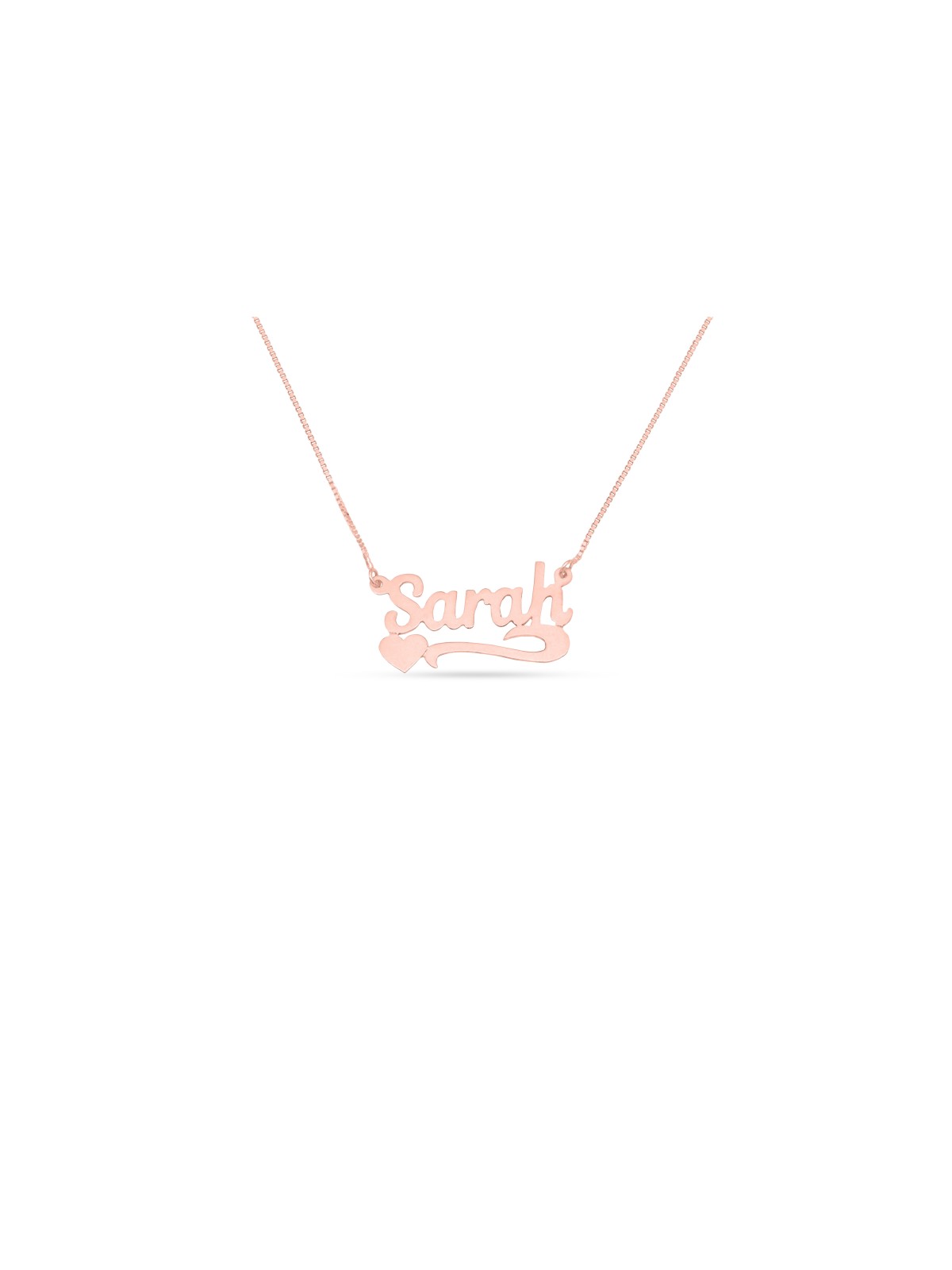 Collier en or personnalisé avec nom personnalisé en or 14 carats, cadeaux Tu B'Av, Juda israélien
