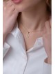 Petit pendentif Hamsa creux en or 14 carats avec solitaire, cadeaux Tu B'Av, I