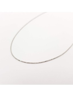 Chaîne fine classique en or blanc 14 carats de 18 pouces, cadeaux de mariage juif, israélien