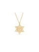 Collier étoile de David en or blanc 14 carats, cadeaux de mariage juif, israélien