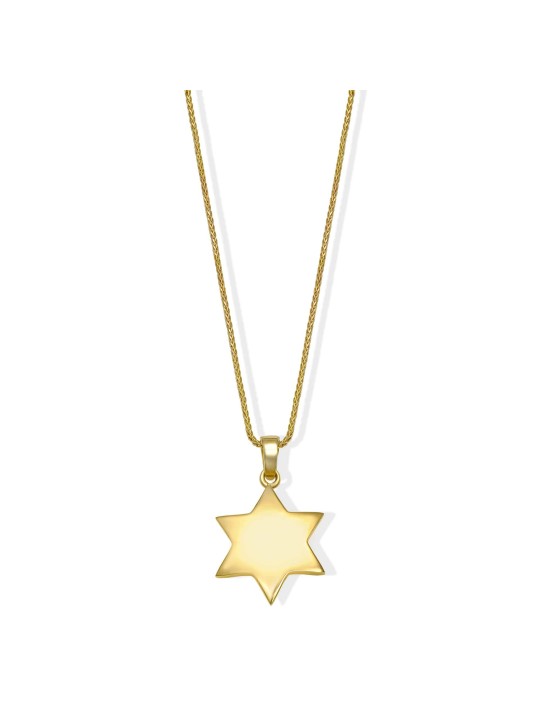 Pendentif étoile de David incurvé et lisse fabriqué à partir de 1, cadeaux Tu B'Av, I