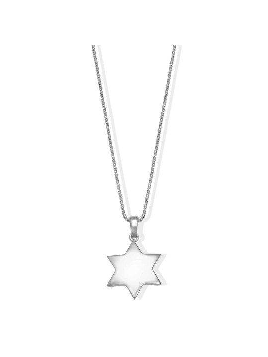 Pendentif étoile de David incurvé et lisse fabriqué à partir de 1, cadeaux Tu B'Av, I