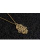 Large 14K Yellow Gold Filigree Hamsa Necklace , Jewish Wedding Gifts ,