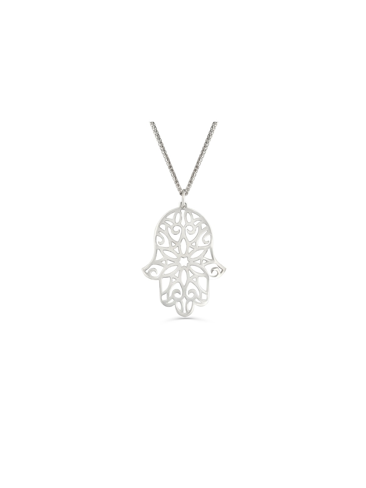 Grand collier Hamsa en filigrane en or jaune 14 carats, cadeaux de mariage juifs,