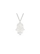 Grand collier Hamsa en filigrane en or jaune 14 carats, cadeaux de mariage juifs,