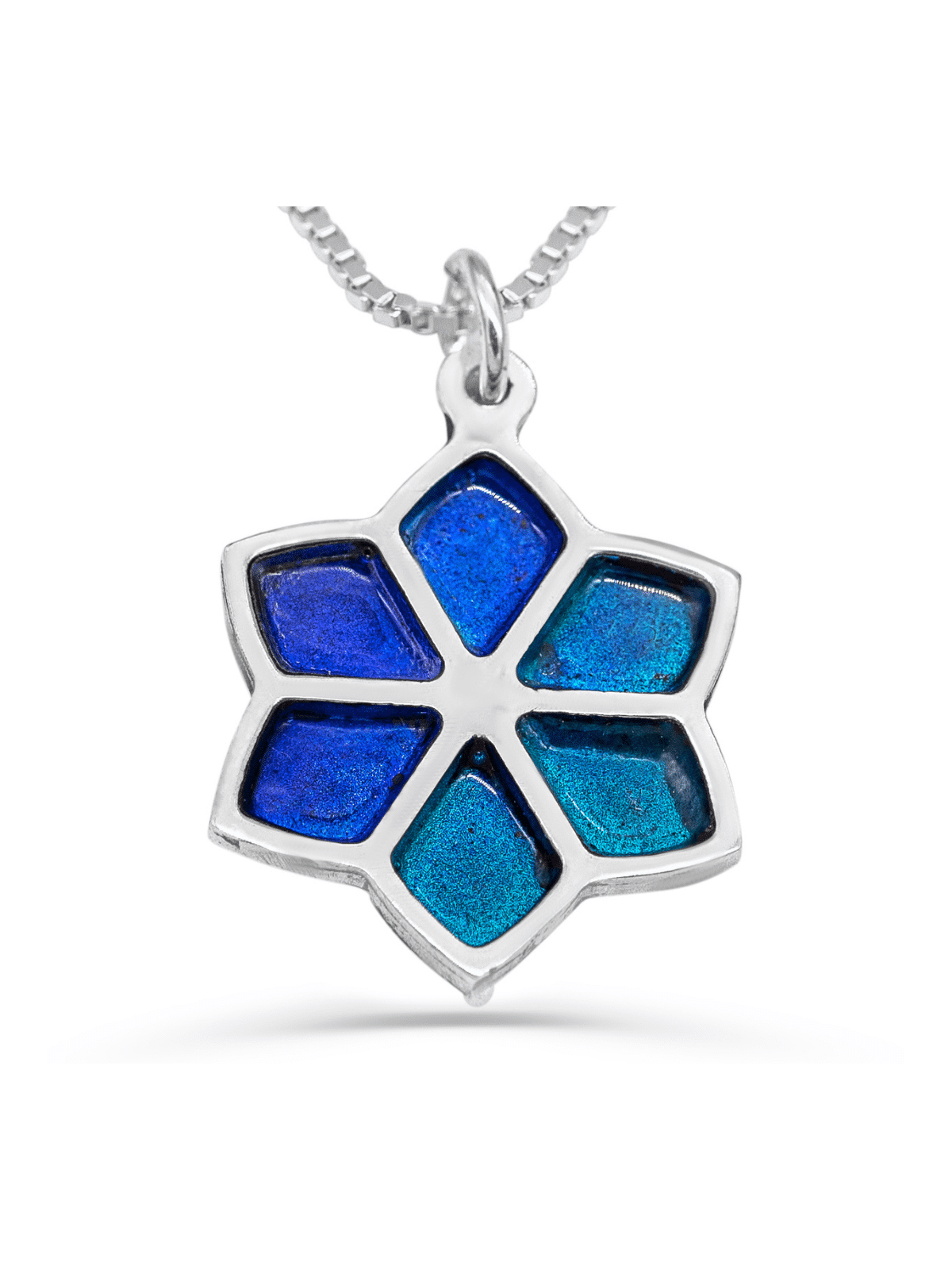 Pendentif floral étoile de David en or, cadeaux Tu B'Av, Judaica israélien