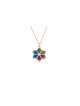 Pendentif floral étoile de David en or, cadeaux Tu B'Av, Judaica israélien