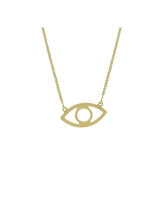 Grand pendentif creux mauvais œil de style contemporain f , Tu B'Av Gifts , I