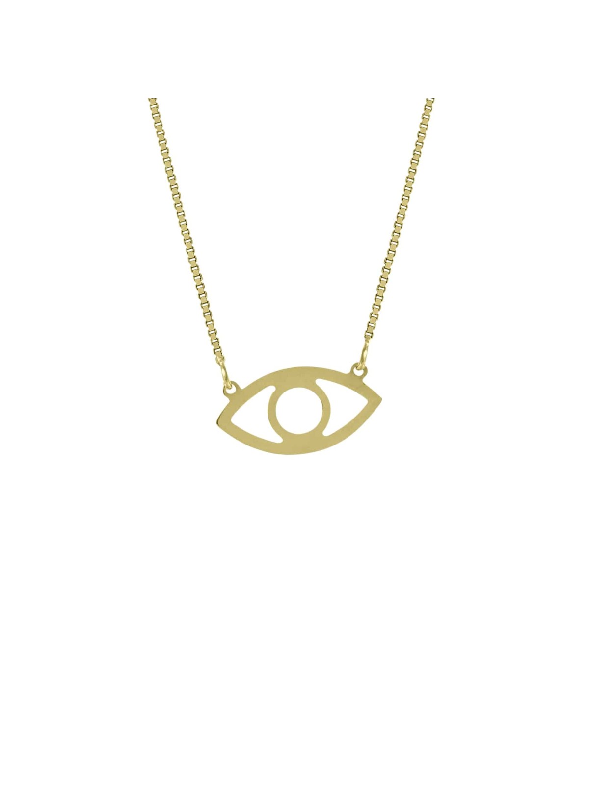 Grand pendentif creux mauvais œil de style contemporain f , Tu B'Av Gifts , I