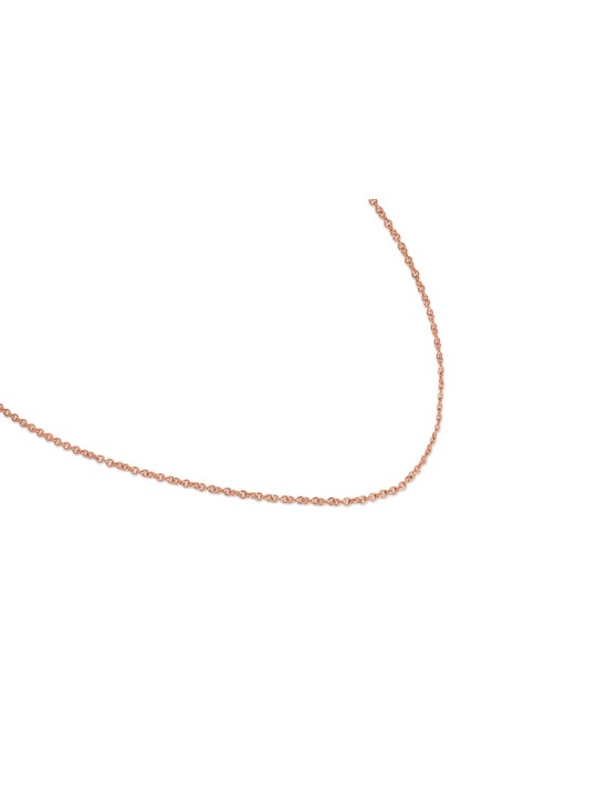 Rolo Classic 14k Rose Gold 16" , Jewish Wedding Gifts , Israeli Judaic