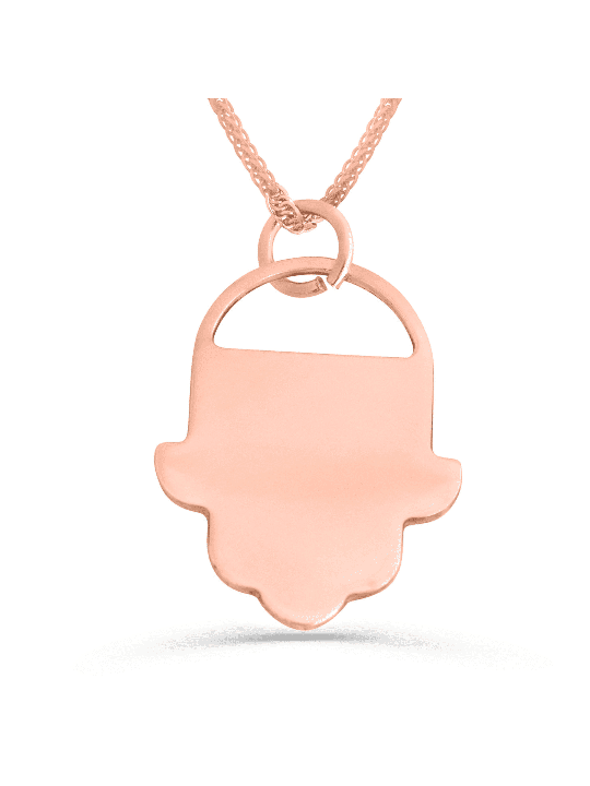 Collier à main porte-bonheur au Design moderne en or 14 carats, cadeaux de mariage juifs