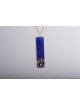 Collier de lettres multicolores en or rectangulaire, cadeaux Tu B'Av, Israël