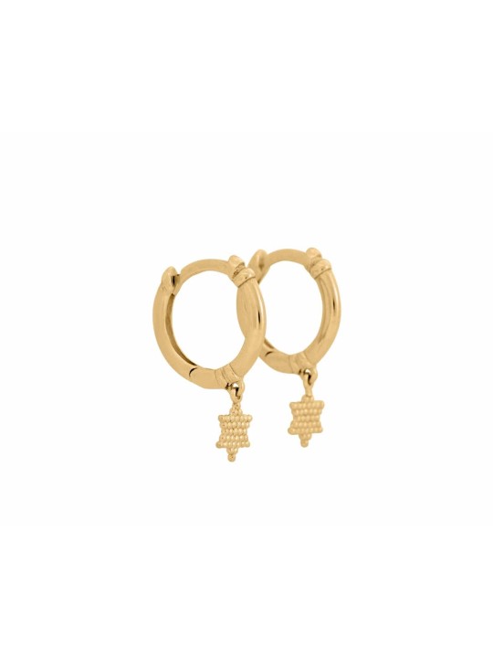 Boucles d'oreilles élégantes Étoile de David en or 14 carats, Cadeaux Tu B'Av, Juda israélien