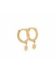 Boucles d'oreilles élégantes Étoile de David en or 14 carats, Cadeaux Tu B'Av, Juda israélien