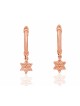 Boucles d'oreilles élégantes Étoile de David en or 14 carats, Cadeaux Tu B'Av, Juda israélien