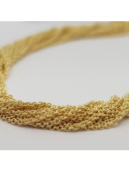 Collier de chaîne Rolo épais de 18 pouces, cadeaux de mariage juifs, Judaica israélien
