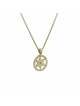 Étoile de David cerclée contemporaine en or jaune P , Cadeaux Tu B'Av , I